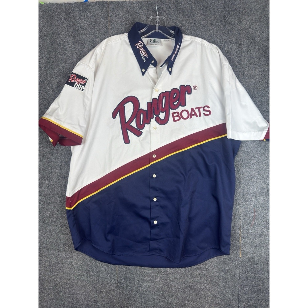 Ranger Boats Shirt Sz XL Button Down Ranger Cup Fishing Tournament Vintage 90s